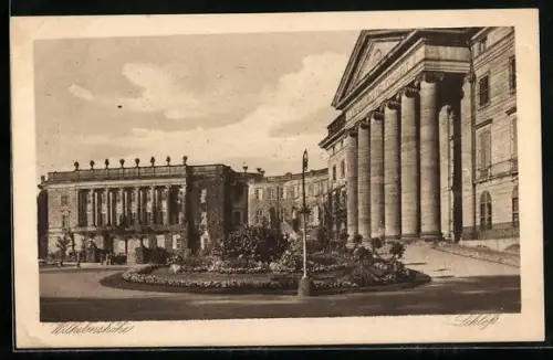 AK Wilhelmshöhe, Schloss mit Gartenanlage