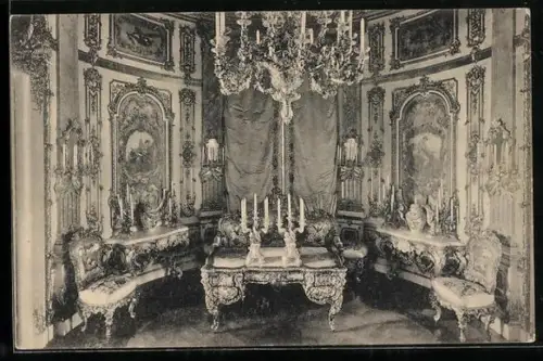 AK Herrenchiemsee, Porzellanzimmer im Königlichen Schloss