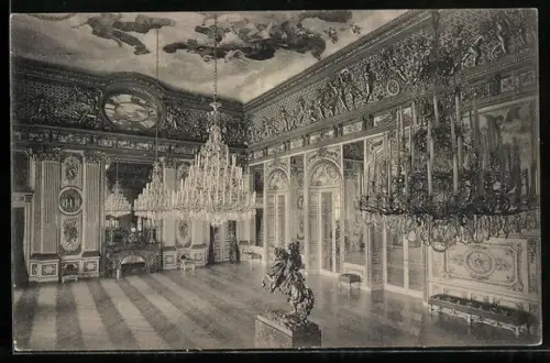 AK Herrenchiemsee, Saal mit dem Ochsenauge im Königlichen Schloss