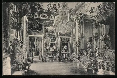 AK Herrenchiemsee, Schlafzimmer im Königlichen Schloss