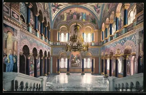 AK Neuschwanstein, Das Kgl. Schloss, Thronsaal