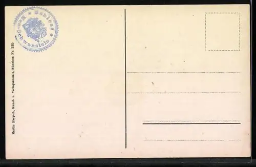 AK Kgl. Schloss Neuschwanstein, Wohnzimmer II