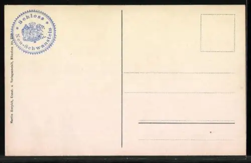 AK Kgl. Schloss Neuschwanstein, Schlafzimmer II