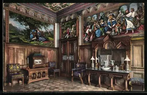 AK Kgl. Schloss Neuschwanstein, Toilettezimmer