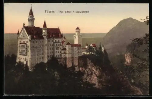 AK Füssen, Königliches Schloss Neuschwanstein