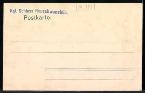 AK Neuschwanstein, Blick auf das Schloss und Umgebung