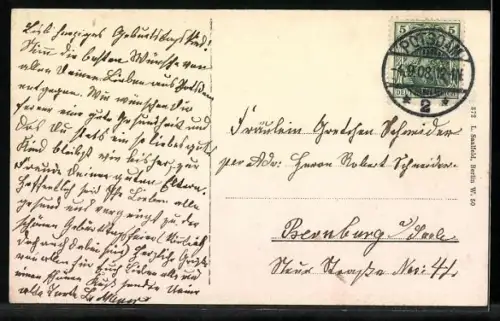 AK Potsdam, Gartenseite des Marmorpalais