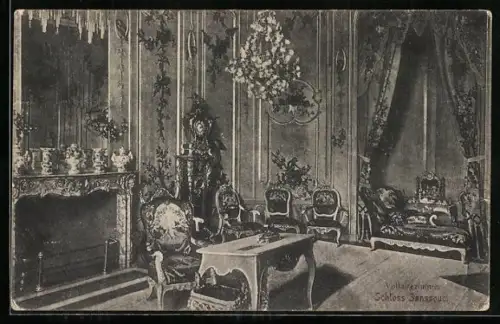 AK Sanssouci, Voltairezimmer im Schloss