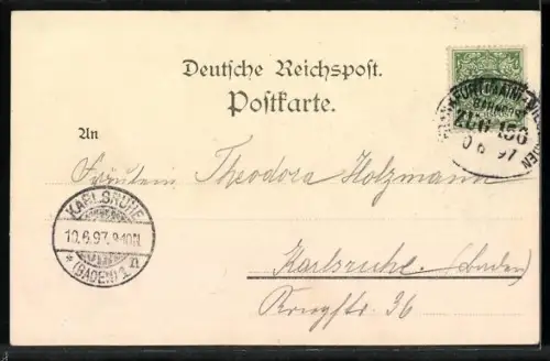 AK Rheinstein, Blick auf das Schloss