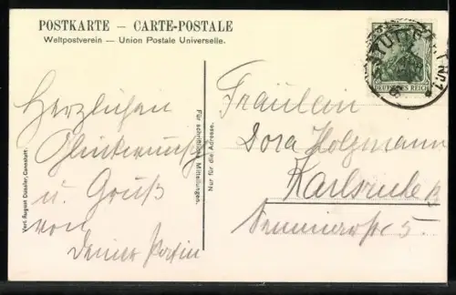 Lithographie Burg Württemberg, Aussenansicht der Burg mit umgebendem Ort und Sonne