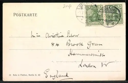 AK Potsdam, Westfront des Neuen Palais