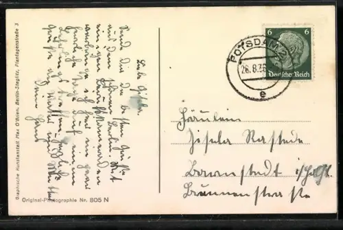 AK Potsdam, Schloss Sanssouci mit den Terrassen