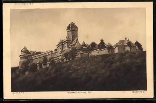 AK Hohkönigsburg, Blick auf die Burg