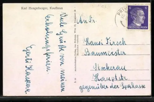 Künstler-AK Schloss Hohenegg im XVI. Jahrhundert