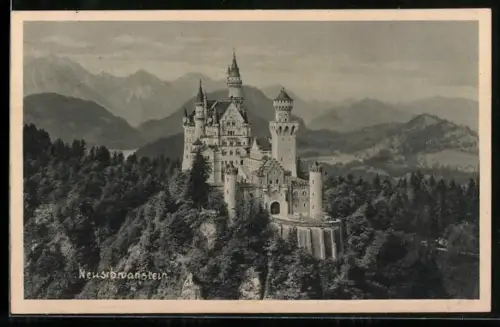 AK Füssen /Bayer. Allgäu, Schloss Neuschwanstein