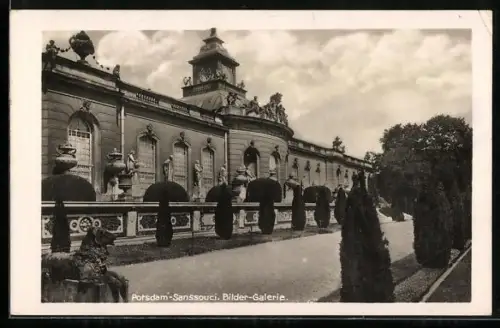 AK Potsdam, Schloss Sanssouci, Bilder-Galerie