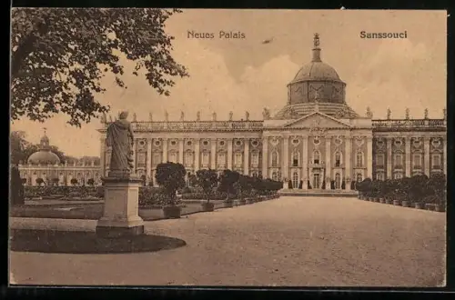 AK Postdam, Schloss Sanssouci, Neues Palais