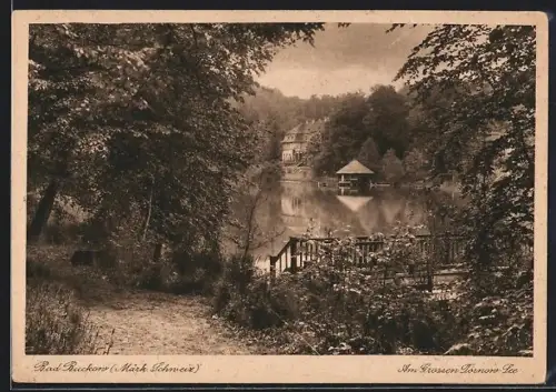 AK Bad Buckow /Märk. Schweiz, Am Grossen Tornow-See
