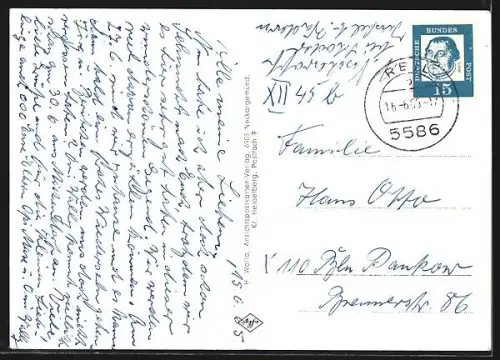 AK Kastel /Saar, Kirche, Strassenpartie und Bach