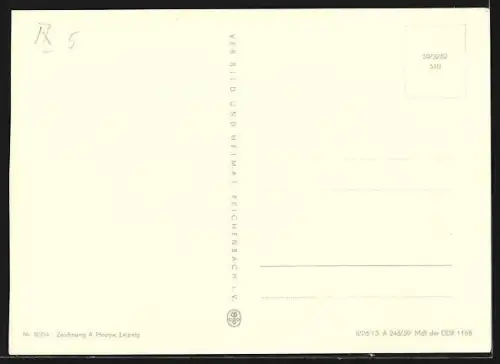 AK Prerow, Darss-Inselkarte