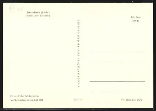 AK Dermbach /Rhön, Blick vom Einberg