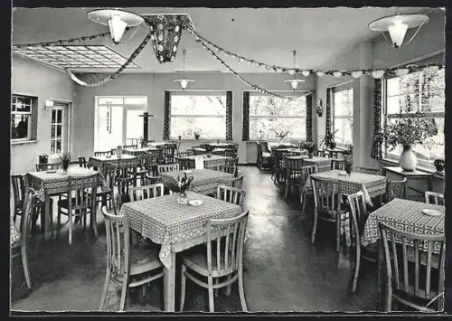 AK Wiehl /Köln, Gaststätte Tropfsteinhöhle, Interieur, Inh. Curt Eckelmann