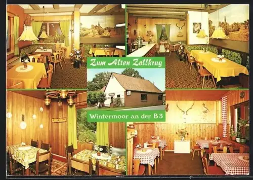 AK Wintermoor, Restaurant Zum Alten Zollkrug Interieur, Inh. Volker Schünzel
