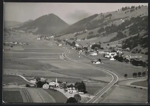 AK Thalkirchdorf im Allgäu, Ortsansicht mit Umgebung