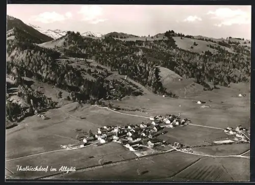 AK Thalkirchdorf im Allgäu, Ortsansicht aus der Vogelschau