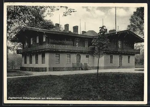 AK Eichhorst, Jagdschloss Hubertusstock am Werbellinsee