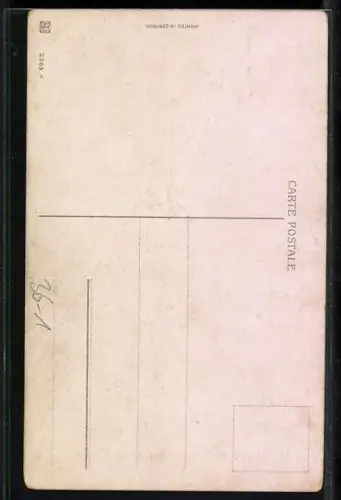 AK Kreuzweg, II. Station, Jesus nimmt das Kreuz auf seine Schultern