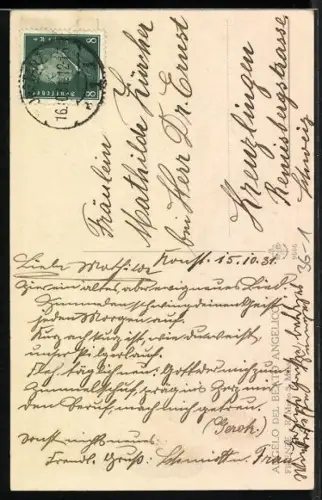 AK Engel mit Fanfare