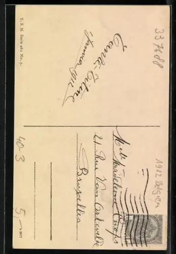 AK Junge pinkelt Bonne Armee in den Schnee, Schwein schaut ihm zu, Toilettenhumor