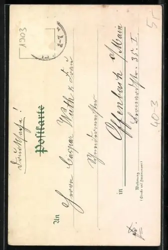 AK Kleines Kind auf einem Nachttopf. Neujahrsgruss