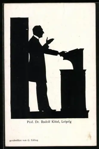 AK Theologe Prof. Dr. Rudolf Kittel am Rednerpult