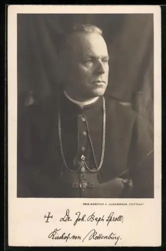 Foto-AK Dr. Joh. Bap. Sproll, Bischof von Rottenburg