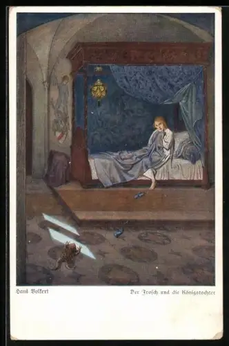 AK Der Frosch und die Königstochter