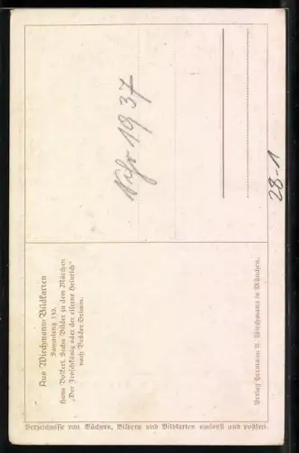 AK Der Frosch und die Königstochter