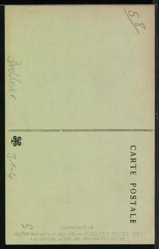 AK Le Bourbonnais, Kinderpaar mit einer Drehleier