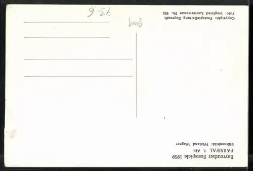 AK Bayreuth, Bayreuther Festspiele 1959, Parsifal, I. Akt