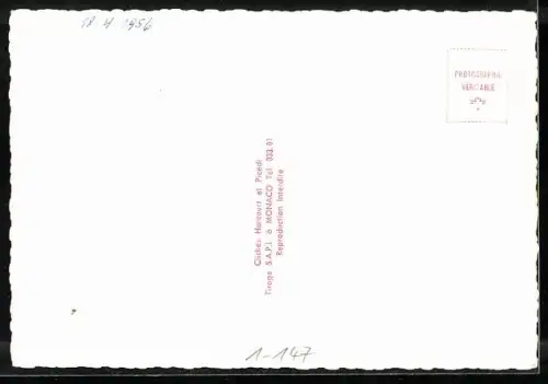 AK Monaco, 19 Avril 1956, Gracia Patricia und Rainier