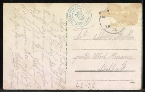 AK München, Oktoberfest, Vorführung des Preisviehs auf der Festwiese