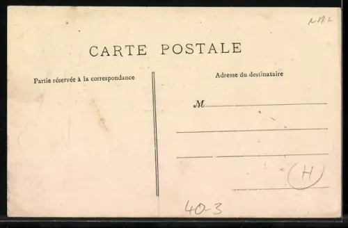 AK Drei Zwerge pupsen einen Mann an, Toilettenhumor