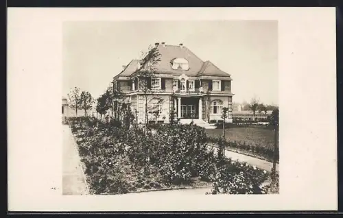 AK Wiesdorf am Niederrhein, Haus Dr. ing. Richard Bayer, Erbaut 1913-14
