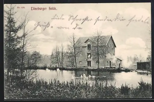 AK Jarlingen /Lüneburger Heide, Wassermühle