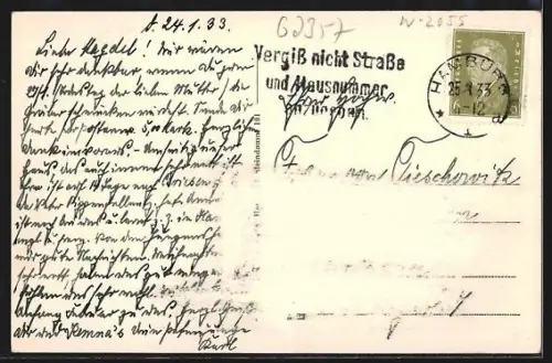 AK Friedrichsruh, Blick auf die Oberförsterei