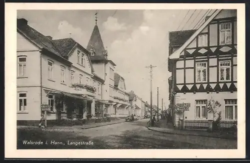 AK Walsrode, Blick in die Langestrasse
