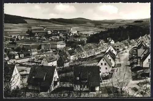 AK Dreis-Tiefenbach /Kr. Siegen, Teilansicht mit Alte-Burg-Siedlung