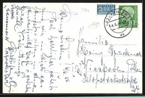 AK Trier, Cafe Astoria, Innenansicht