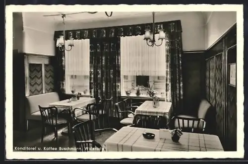 AK Walsrode, Konditorei & Kaffee Buschmann, Innenansicht
